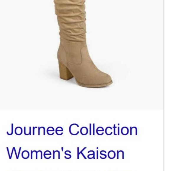 Journee Collection Womens Kaison Stacked Heel Over the Knee Boots sz 6.5 - Picture 6 of 6
